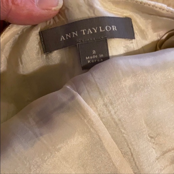 SET Ann Taylor set matching floral skirt and 3/4 sleeve XS-M purple blue - Picture 6 of 9